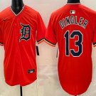Men's Detroit Tigers #13 Dillon Dingler Orange Limited Jersey