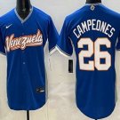 Men's Venezuela #26 Campeones Blue 2026 World Baseball Classic Cool Base Jersey