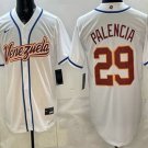 Men's Venezuela #29 Daniel Palencia White 2026 World Baseball Classic Cool Base Jersey