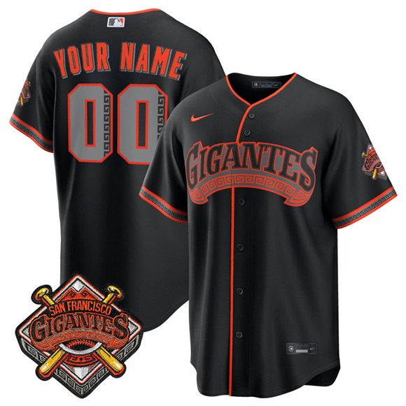 San Francisco Giants Active Player Custom Black 2026 Alternate Stadium Stitched Jersey