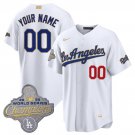 Men's Los Angeles Dodgers Active Player Custom White 2026 Gold Collection Jersey