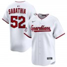 Mens Cleveland Guardians #52 CC Sabathia Nike White Home Limited Jersey