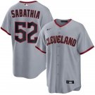Mens Cleveland Guardians #52 CC Sabathia Gray Road Limited Jersey