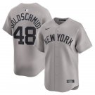 New York Yankees #48 Paul Goldschmidt Nike Gray With Name Away Limited Jersey
