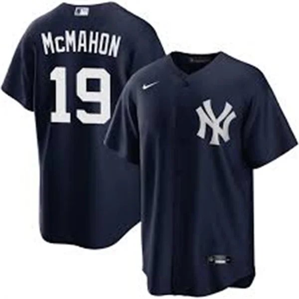 Mens New York Yankees #19 Ryan McMahon Nike Navy Alternate With Name Limited Jersey