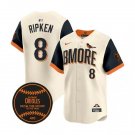 Mens Baltimore Orioles Retired Player #8 Cal Ripken Jr. Nike Cream City Connect 2.0 Limited Jersey