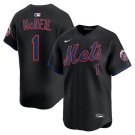 Mens NYM#1 Jeff McNeil Black Alternate Limited Jersey