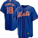 Mens Mets #18 Darryl Strawberry Blue Player Authentic Collection Jersey