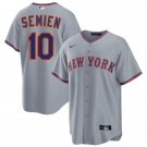 Mens New York Mets #10 Marcus Semien Nike 2026 Gray Road Limited Jersey