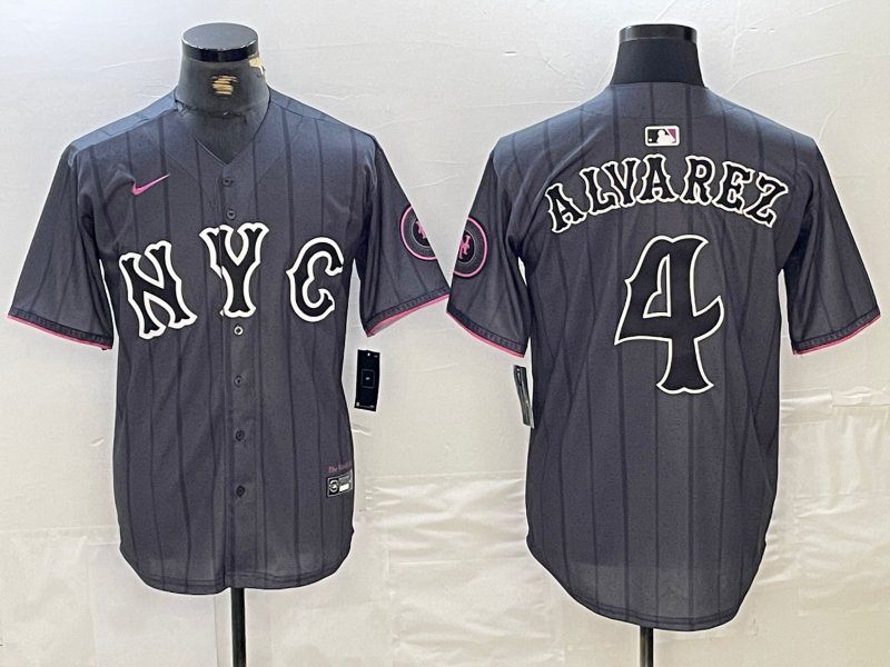 Men's New York Mets #4 Francisco Alvarez City Limited Jersey