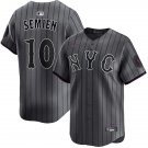 Mens New York Mets #10 Marcus Semien Nike Graphite City Connect Limited Jersey