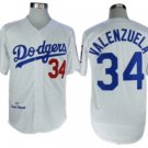 Los Angeles Dodgers #34 Fernando Valenzuela White Throwback Jersey