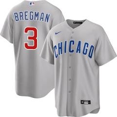Men's Chicago Cubs #3 Alex  Bregman Gray 2026 Cool Base Jersey