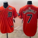 Tigers #7 Kevin McGonigle Orange 2026 Alternate With Meijer Patch & USA 250' Patch Jersey