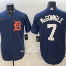 Detroit Tigers #7 Kevin McGonigle Navy Cool Base Baseball Jersey