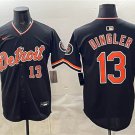 Men's Detroit Tigers #13 Dillon Dingler Black 2026 Meijer Patch Alternate Vapor Jersey