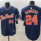 Men's Detroit Tigers #24 Miguel Cabrera Navy 2026 Alternate Vapor Premier Limited Jersey