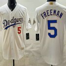 Dodgers #5 Freddie Freeman White Gold World Series Champions Collection Limited Jersey 2026