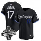 Shohei Ohtani Jersey #17 Los Angeles Dodgers Gothic Edition Premier Stitched