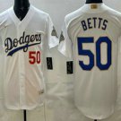 Dodgers #50 Mookie Betts White Gold World Series Champions Collection Limited Jersey 2026