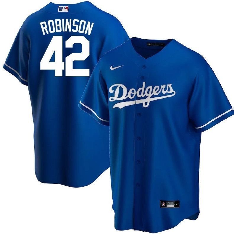 Dodgers #42 Jackie Robinson Royal Cool Player Stitched Jersey