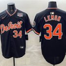 Men's Detroit Tigers #34 Chet Lemon Black 2026 Alternate USA 250' Patch Vapor Jersey