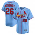 St. Louis Cardinals #26 JJ Wetherholt Light Blue Baseball Jersey