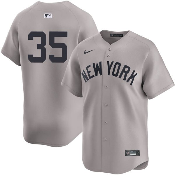 New York Yankees #35 Cody Bellinger Gray Without Name Limited Jersey