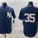 New York Yankees #35 Cody Bellinger Navy Without Name Limited Jersey