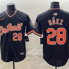 Tigers #28 Javier Báez Black 2026 Meijer Patch Alternate Vapor Premier Jersey