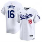 Los Angeles Dodgers #16 Will Smith White Limited Baseball Jersey