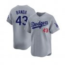 Los Angeles Dodgers #43 Anthony Banda Gray Road Limited Baseball Jersey