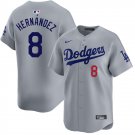 Los Angeles Dodgers Enrique Hernández Gray Road Limited Baseball Jersey