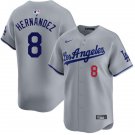 Los Angeles Dodgers Enrique Hernández Gray Road Baseball Jersey