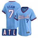 Mens Atlanta Braves #7 Ha-Seong Kim 2026 Blue City Connect 2.0 Limited Jersey