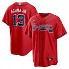 ATL #13 Ronald Acuna Jr. Cool Player Jersey Red
