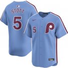 PHI #5 Bryson Stott Blue Cool Player Stitched Jersey