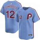Philadelphia Phillies #12 Kyle Schwarber Cool Baseball Jersey Blue