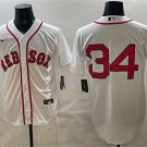 BOS #34 David Ortiz No Name White Cool Base Stitched Jersey