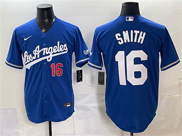 Los Angeles Dodgers #16 Will Smith Royal 2026 Gold Collection Stadium Stitched Jersey