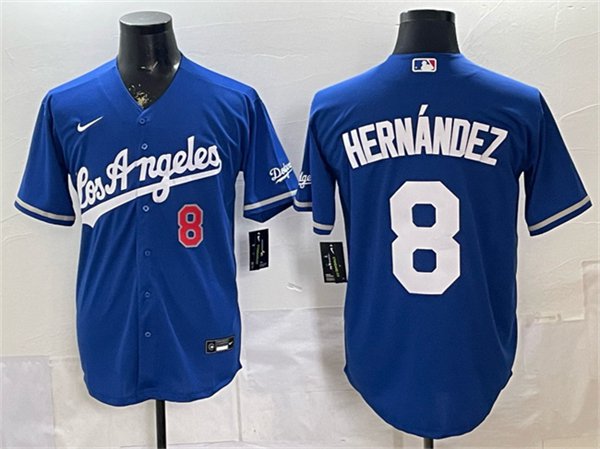 Los Angeles Dodgers #8 Enrique Hern&Atilde;&iexcl;ndez Royal 2026 Gold Collection Stadium Stitched Jersey