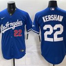 Los Angeles Dodgers #22 Clayton Kershaw Royal 2026 Gold Collection Stadium Stitched Jersey