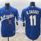 Los Angeles Dodgers #11 Roki Sasaki Royal 2026 Gold Collection Stadium Stitched Jersey