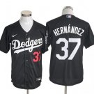 Los Angeles Dodgers #37 Teoscar Hernandez Nike Black Fashion Limited Jersey
