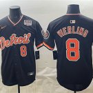 Detroit Tigers #8 Matt Vierling Black 2026 Alternate USA 250 Patch Vapor Premier Jersey