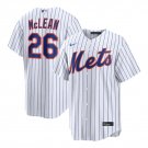 New York Mets #26 Nolan McLean 2026 White Cool Base Stitched Baseball Jersey