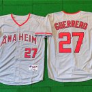 Men's Los Angeles Angels #27 Vladimir Guerrero Gray Stitched Baseball Jersey