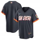 Men's San Diego Padres Blank Obsidian 2026 City Connect Stadium Limited Stitched Jersey