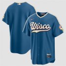 Men's Milwaukee Brewers Blank Mineral Blue 2026 City Connect Stadium Stitched Stitched Jersey
