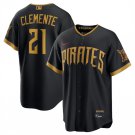 Pittsburgh Pirates #21 Roberto Clemente Black 2026 City Connect Stadium Stitched Jersey